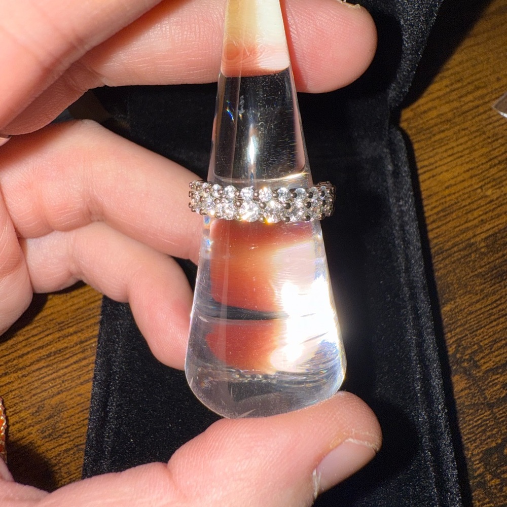 Sterling silver banded ring